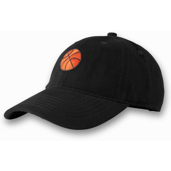 Black Classic Basketball Cap Adjustable One Size Fits Most